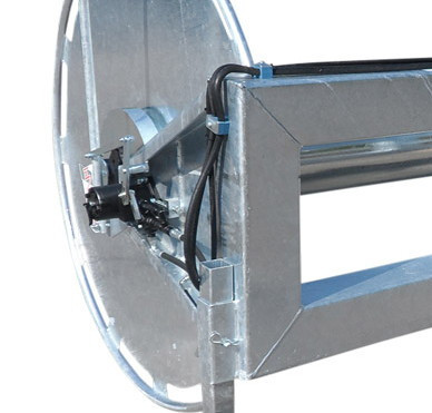 Aandrijving d.m.v. twee hydromotoren