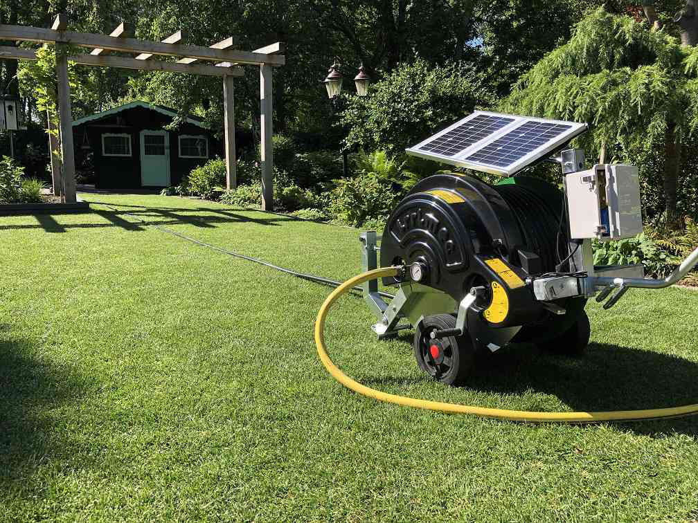 Elektrisch aangedreven slangenhaspels