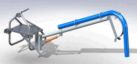 Hydraulische hefarmset t.b.v. pompbok licht
