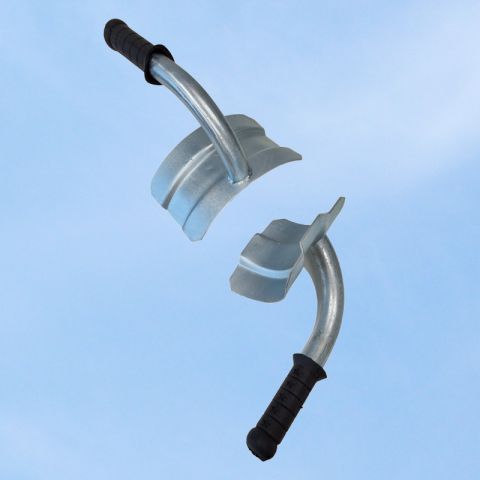 Tilbeugels voor zuigslang met handgreep